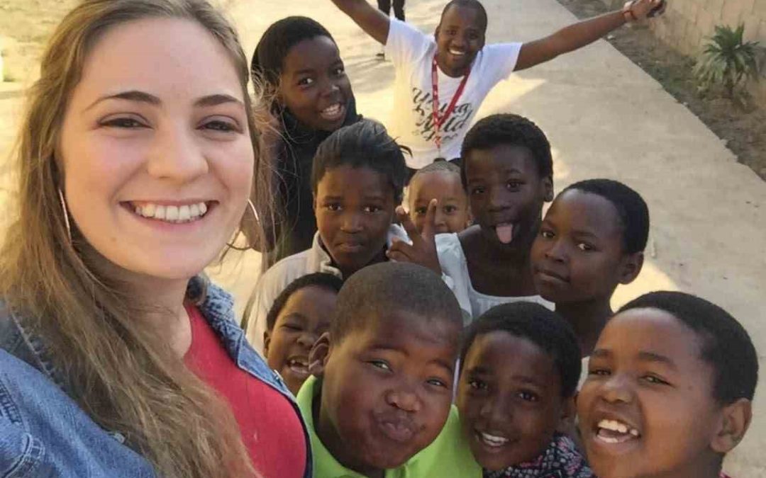 Students in the mission ﬁeld in Africa